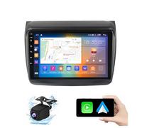 HYNMSM Doble DIN Android 13 Radio estéreo para automóvil 10 Pantalla táctil para Mi-tsubishi L200 2008-2016 con Carplay, navegación GPS, cámara de Respaldo AHD Controles en el Volante Radio FM/Blueto
