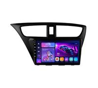 HYNMSM Radio para coche de 9 pulgadas Android 14, doble DIN, pantalla táctil, estéreo para coche para Hon-da Civic 9 FK FB 2012-2017 con CarPlay inalámbrico, cámara de respaldo, controles en el volan