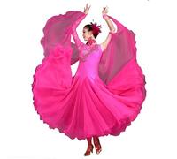 Hynyjxjy ,a,XL,Vestidos De Práctica De Baile De Salón con Espalda Descubierta Ropa De Baile De Vals De Encaje De Mujer Trajes De Baile De Moderno con Pedrería Conjunto De Baile De Tango