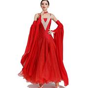Hynyjxjy D,S, vestidos de baile de salón con tirantes para mujer, traje de baile de tango y actuación, ropa de baile social