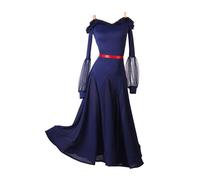 Hynyjxjy Vestidos De Baile De Salón con Tirantes para Mujer Trajes De Tango para Exhibición con Espalda Descubierta Ropa De Baile De Vals Atuendo para Foxtrot con Gran Movimiento