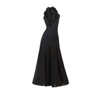 Hynyjxjy Vestidos De Baile De Salón Sin Mangas Trajes De Baile De Vals Sin Espalda para Mujer Trajes Ajustados para Bailes Sociales Y Actuaciones Traje De Baile De Foxtrot con Gran Swing