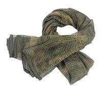 HYOUT Bufanda táctica militar para el cuello, bufanda de camuflaje de bosque, velo de francotirador, desierto, shemagh para juegos de guerra y deportes al aire libre (verde)