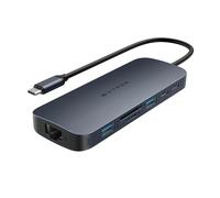 Hyper Drive Next - Hub USB C de 10 puertos para Mac, PC y Chromebook con HDMI 4K60Hz, 2 USB-A, hub USB-C de 10 Gbps 140 W, lector de tarjetas SD y microSD, Ethernet, puertos de audio de 3.5 mm