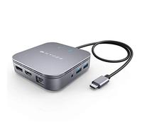 Hyper Drive Thunderbolt 4 Dock - Thunderbolt 4 estación de acoplamiento con doble soporte de pantalla 6K 60Hz - estación de acoplamiento HyperDrive para conexión ultrarrápida de 2.5 Gigabit Ethernet