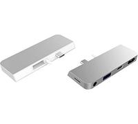 Hyper HD125-BLACK Surface Pro - Hub USB-C, Color Negro