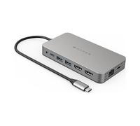 Hyper HDM1H-GL Hub USB-C HyperDrive Dual 4K HDMI 10 en 1 para MacBooks M1/M2 con 10 Puertos Esenciales - Plata