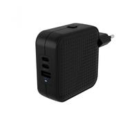 Cargadpr de pared targus hyperjuice 70w 2x usb tipo c 1x usb tipo a negro