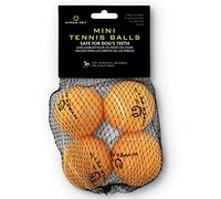 Hyper Pet Mini Tennis Balls for Dogs, 4-Pack, Orange