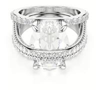 Hyperbola - Blanc Argenté - Bague - Swarovski 55-60
