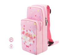 HYPERCASE Bonita bolsa de viaje portátil para Nintendo Switch/OLED/Lite, mochila impermeable de gran capacidad, accesorios para consola de interruptor, base de carga, funda de tarjetas, apto para