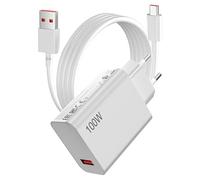 HyperCharge 100W Cargador Rápido USB para Mi 17 Pro MAX Cargador Turbo y 1 m 6a Cable USB C para XiaoMi 15T 14T 13T 12T 11T Redmi Note 14 13 12 11 10 Pro Poco X7 M7 F7 F6 X6 M6 X5 X4 X3 F3 Mi Pad 7 6