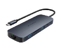HyperDrive EcoSmart Gen.2 Dual HDMI USB-C 11-in-1 Hub w 140 W PD3.1 Pass-Thru - For MST enabled devices HD4006GL