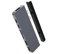 HyperDrive USB C Hub, el Mejor Adaptador de concentrador Dual para MacBook Pro Air iPad Pro, Dispositivos USB-C, 7en2 USBC PD 100W 40Gbps, 4K HDMI, Lector de Tarjetas microSD/SD, 2xUSB 3.1