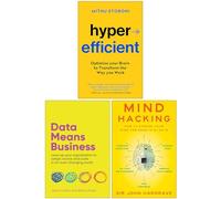 Hyperefficient, Data Means Business & Mind Hacking 3 Books Collection Set