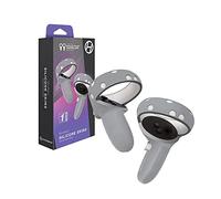 Hyperkin GelShell - Fundas de Silicona para Controladores táctiles (Quest 2) (1 par), Color Gris, Oculus