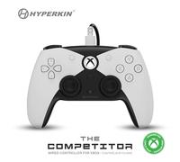 Hyperkin The Competitor - Mando con cable para Xbox Series X|S, Xbox One y PC - Licencia oficial Xbox, joysticks de efecto Hall y gatillos de impulso, diseño simétrico, D-Pad de precisión, botones