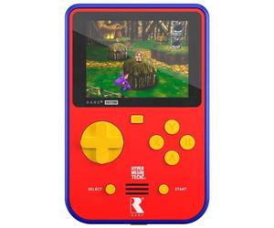 HyperMegaTech Super Pocket Rare Retro Portátil 14 Juegos Preinstalados Roja