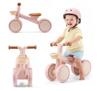 HyperMotion - Draisienne de 4 Ruedas para bebé con Cesta Tobi Mini Rosa, Portador Infantil, 12 - 36 Meses, Ultraligero 2 kg