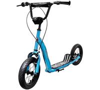 HyperMotion, Patinete Infantil City Kick Scooter para niñas y niños a Partir de 8 años, kickboard, Patinete, Ciudad, Ruedas hinchables de 30 cm, Color Azul