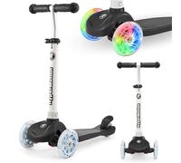 HyperMotion Patinete Ligero para Niños de 3 a 8 Años - Triciclo Scooter de Equilibrio - Altura de Manillar Ajustable - Plataforma Antideslizante