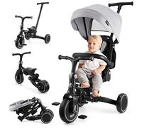 HyperMotion Triciclo Evolutivo 8 en 1 con Asiento Giratorio 360° - Triciclo Bebe Reclinable y Plegable con Capota, Arnés y Barra de Empuje - Trike Infantil para Niños de 1 a 5 Años