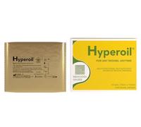 Hyperoil - Apósitos medicados para lesiones y alteraciones cutáneas - úlceras de decúbito - Quemaduras - Heridas - Dispositivo médico - 10 unidades de 10 x 10 cm