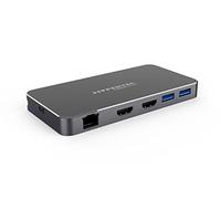 Hypertec ProDockEssential X1 - Base Universal USB-C Dock, HDMI Dual, Pantalla única 8K (Solo Windows) / Pantalla Dual 4K, 2 USB-A 3.0, 1 USB-C, Gigabit Ethernet, Suministro de energía de 100 W