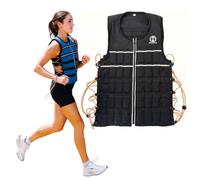 Hyperwear Hyper Vest ELITE 4.5 kg Medium - Chaleco de peso ajustable para hombres y mujeres - Hecho de Cordura duradero con borde reflectante