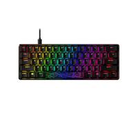 HyperX Alloy Origins 60 - Teclado mecánico para juegos, Formato ultracompacto al 60%, Tecla HyperX Red (lineal), Cubiertas de PBT doble capa de las teclas, Compatible con software NGENUITY US Layout