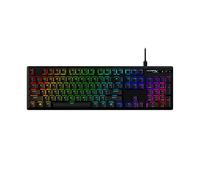 HyperX Alloy Origins PBT - Teclado mecánico para juegos, teclas PBT, RGB, teclas mecánicas HyperX, cuerpo de aluminio duradero, patas ajustables, personalizable con el software HyperX NGENUITY