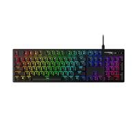 HyperX Alloy Origins - Teclado mecánico para videojuegos, Teclas HyperX Blue Mecánicas, Compacto, Portátil, Carcasa de aluminio duradera, Personalización avanzada, Software HyperX NGENUITY US Layout