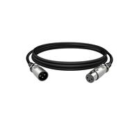 HyperX Cable XLR - Compatible con ProCast y micrófonos XLR, 3.1 metros, alta duración, incluye etiquetas, Negro
