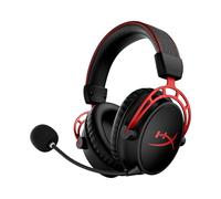 HyperX Cloud Alpha Wireless Auriculares Inalámbricos para Juegos de PC, Duración de la Batería de 300 Horas, Espuma Viscoelástica, Controladores de Doble Cámara, Color Negro y Rojo