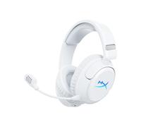 HyperX Cloud Flight 2 - Auricular Gaming inalámbrico, Luces RGB Personalizables, batería 100 Horas, Dual Wireless 2.4GHz y Bluetooth, Instant Pair, PC/PS/Switch/Móvil, Blanco