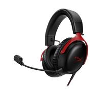 HyperX Cloud III: auriculares para juegos con cable, PC, PS5, Xbox Series X|S, controladores de 53 mm en ángulo, DTS, espuma con memoria, marco resistente, micrófono nítido de 10 mm, USB-C, USB-A