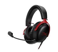 HyperX Cloud III: auriculares para juegos con cable, PC, PS5, Xbox Series X|S, controladores de 53 mm en ángulo, DTS, espuma con memoria, marco resistente, micrófono nítido de 10 mm, USB-C, USB-A