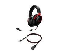 HyperX Cloud III Gaming Headset Negro/Rojo Con Cable USB-C USB-A 3.5mm PS5 XB...