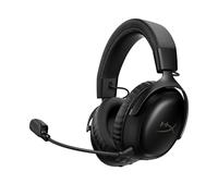 HyperX Cloud III S - Auriculares Gaming inalámbricos, Bluetooth, 2.4Ghz, PC, PS5, Xbox, Drivers 53 mm, DTS, micrófono 10mm, batería hasta 200h, Negro