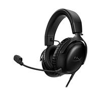 HyperX Cloud III wired Auriculares para Juegos con Cable, PC, PS5, Xbox Series X S, Controladores de 53 mm en ángulo, DTS, micrófono nítido de 10 mm, USB-C USB-A, Negro
