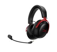 Auriculares inalámbricos HyperX Cloud III con micrófono, rojos.