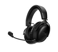 HyperX Cloud III Wireless Auriculares Gaming para PC, PS5, PS4, batería hasta 120 horas, 2.4GHz, drivers 53mm, Micrófono 10mm, Negro