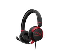 HyperX Auriculares gaming Cloud Mini – límite 85 dB para niños, cable, PC/PS/Xbox/Móvil – Rojo/Negro