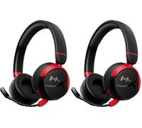 HyperX Cloud Mini Wireless - Auriculares Gaming inalámbricos para niños, límite Volumen 85dB, para PC/Switch/PS/Chromebook/Xbox/Móvil, Negro (Paquete de 2)
