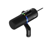 HyperX Flipcast - Micrófono dinámico cardioide para Streaming, podcasts y grabación Vocal, USB-C, XLR, metálico, Negro