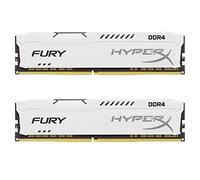 HyperX Fury - Memoria RAM de 16 GB (DDR4, Kit 2 x 8 GB, 2666 MHz, CL16, DIMM XMP, HX426C16FW2K2/16) Color Blanco