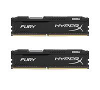 HyperX Fury - Memoria RAM de 8 GB (DDR4, Kit 2 x 4 GB, 2400 MHz, CL15, DIMM XMP, HX424C15FBK2/8) Color Negro