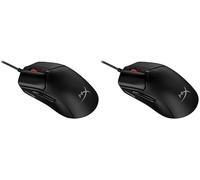HyperX Haste 2 - Ratón Gaming con Cable, Ultraligero 53g, Sensor preciso 26K, Cable Hyperflex 2, antideslizamiento, Color Negro (Paquete de 2)