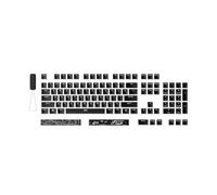 HyperX Pudding Keycaps 2 - Teclas para Teclado translúcidas de Doble Capa, PBT de Doble inyección, 112 Teclas, Layout Americano US, Negro