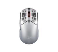 HyperX Pulsefire Haste 2 S - Ratón Gaming inalámbrico, Carcasa de magnesio, Ultra-Ligero 64g, batería 120h, Glass Skates, Sensor 26K, Color Plata